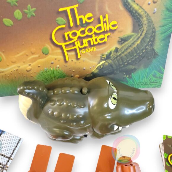 VTG 1999 Crocodile Hunter Board Game Motorized Steve Irwin COMPLETE Works READ - Picture 3 of 16